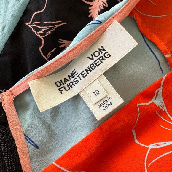 Diane Von Furstenberg Silk Fenelon Printed Bias Midi Dress - Picture 6 of 14